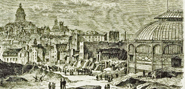 Le marché des Gobelins en 1868